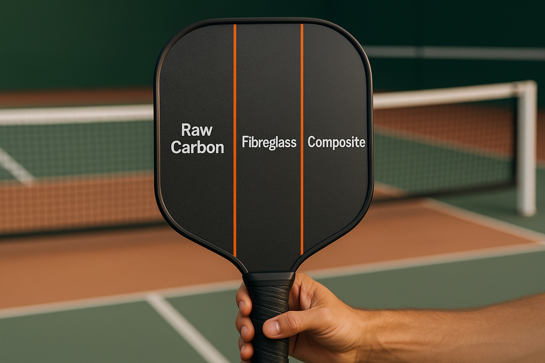 Pickleball Paddle Surfaces Explained: Raw Carbon vs Fibreglass vs Composite