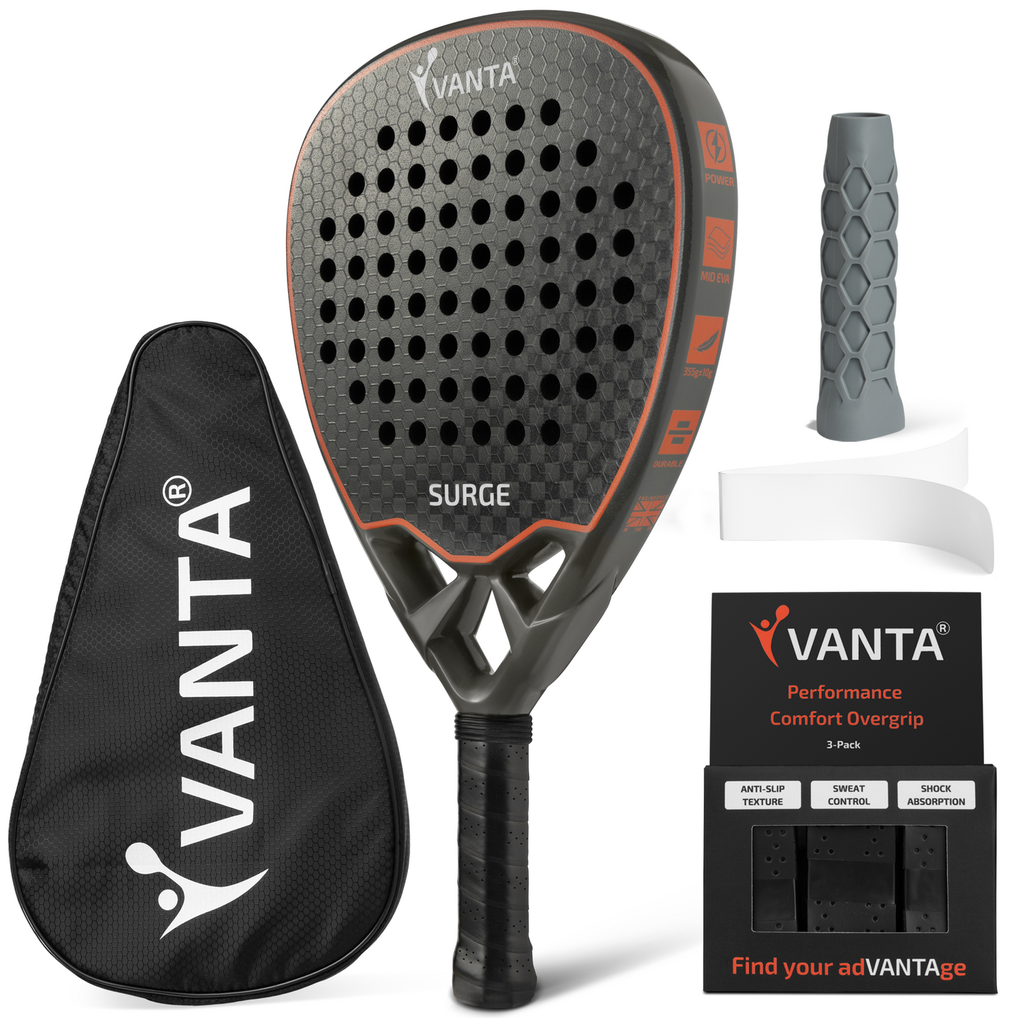 VANTA SURGE Padel Racket Bundle