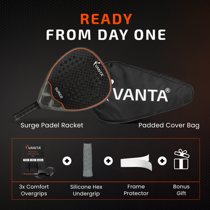 VANTA SURGE Padel Racket Bundle