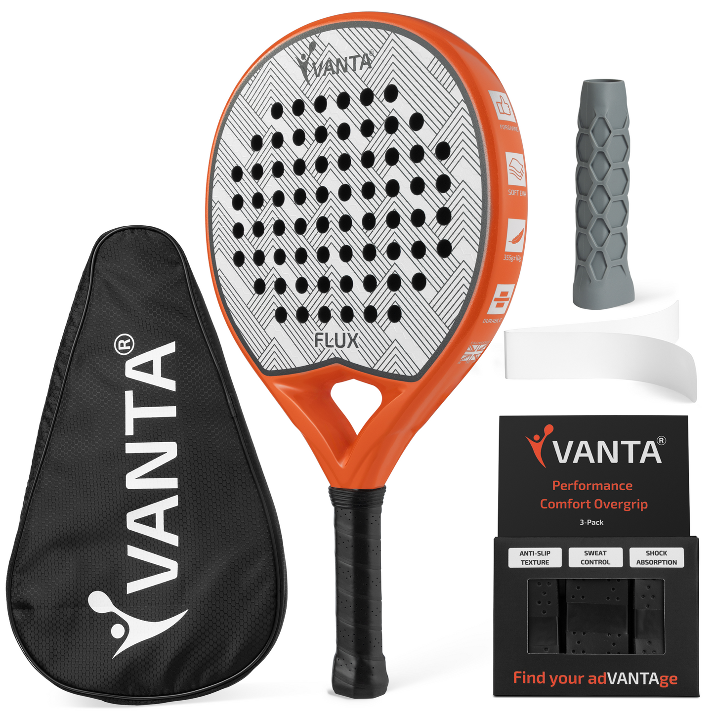 VANTA FLUX Padel Racket Bundle